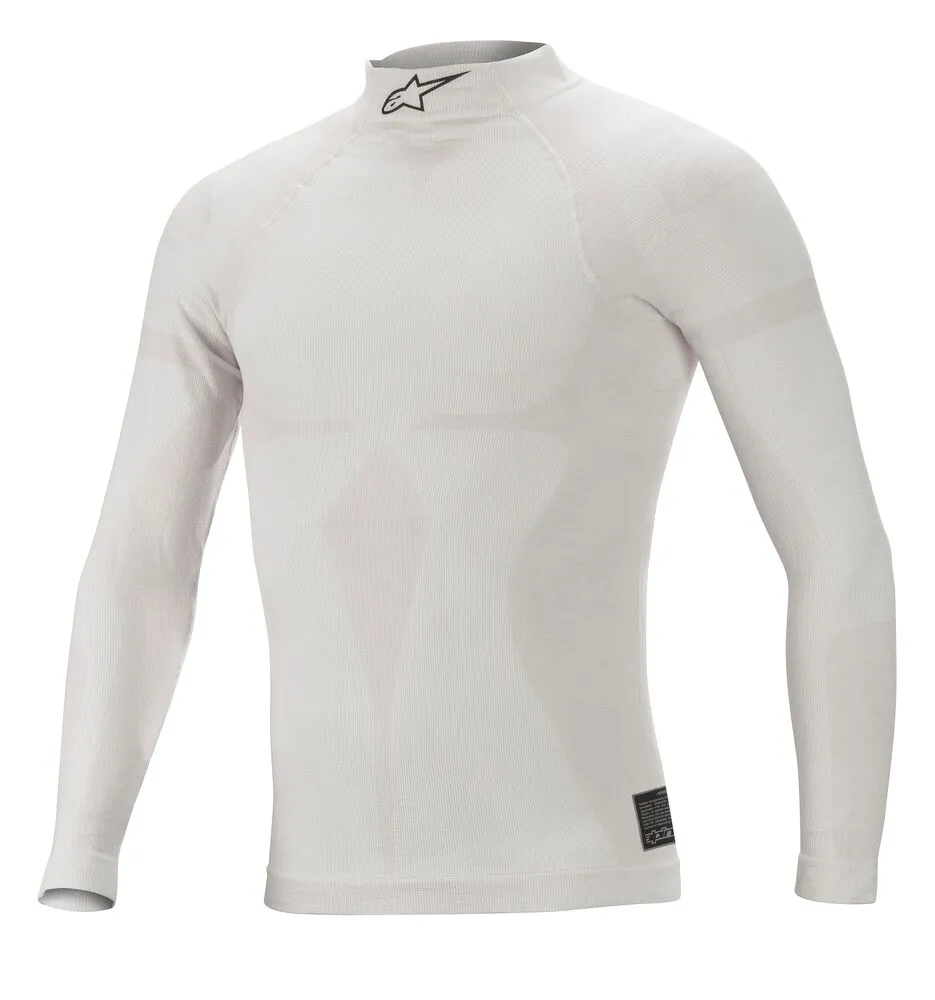 ALPINESTARS 4755020_201_M/L ZX EVO v2 LS TOP underwear, FIA 8856-2018, white/grey, size M/L