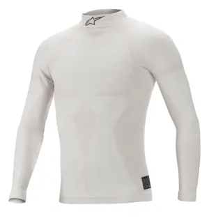 ALPINESTARS 4755020_201_M/L ZX EVO v2 LS TOP underwear, FIA 8856-2018, white/grey, size M/L