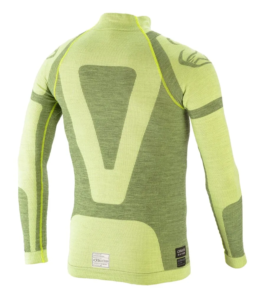 ALPINESTARS 4755020_556_M/L ZX EVO v2 LS TOP underwear, FIA 8856-2018, yellow/black, size M/L
