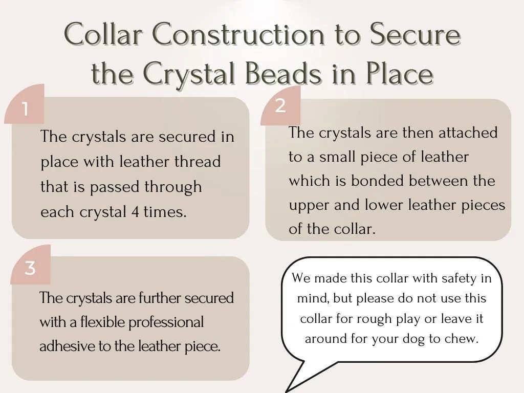 Anxiety & Stress Support - Healing Crystal Collar  - Sapphire Blue Color SA104