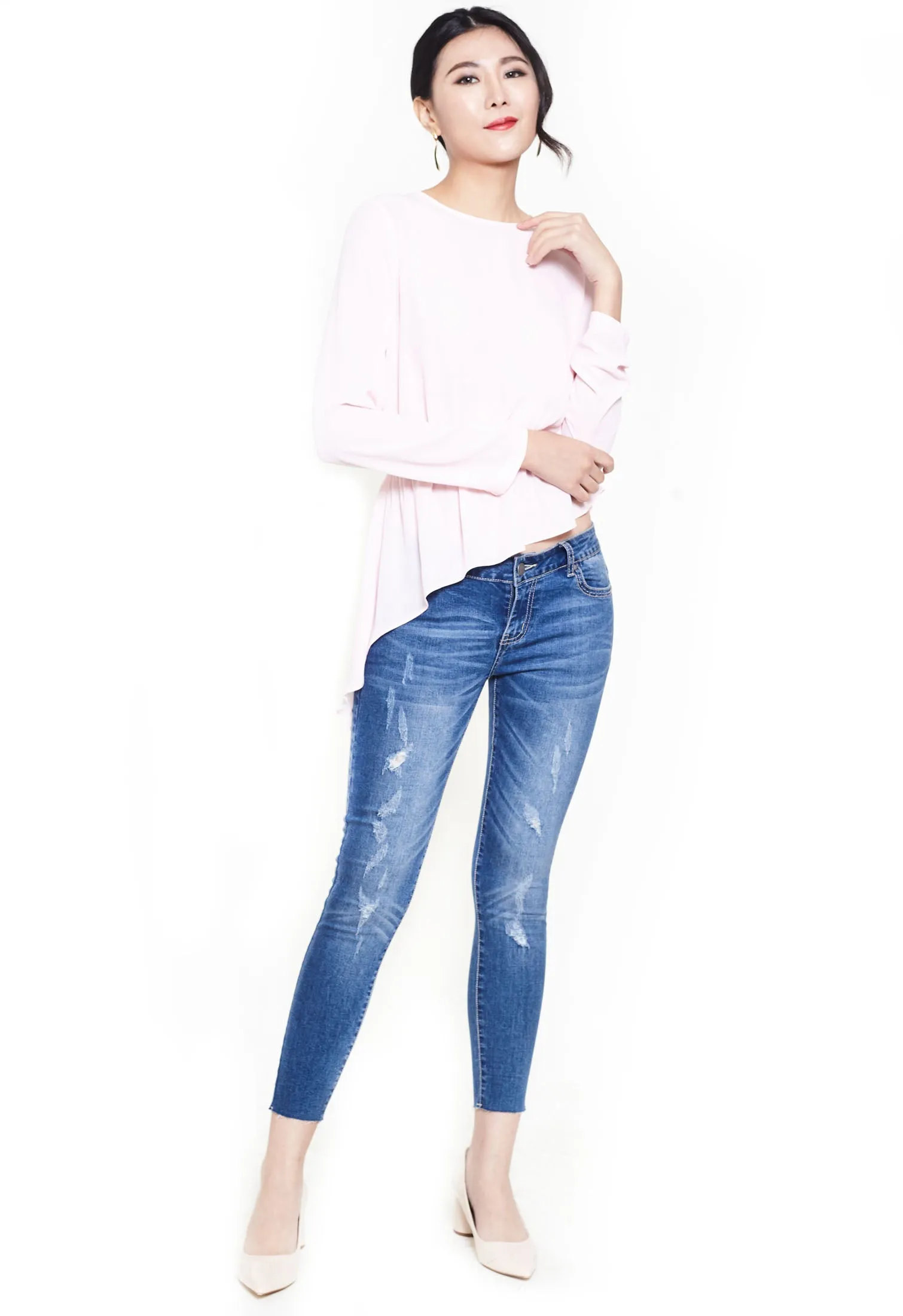 Asymmetrical Long Sleeve Top
