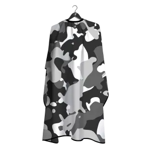 Barber Flow Camo Cape - Charcoal
