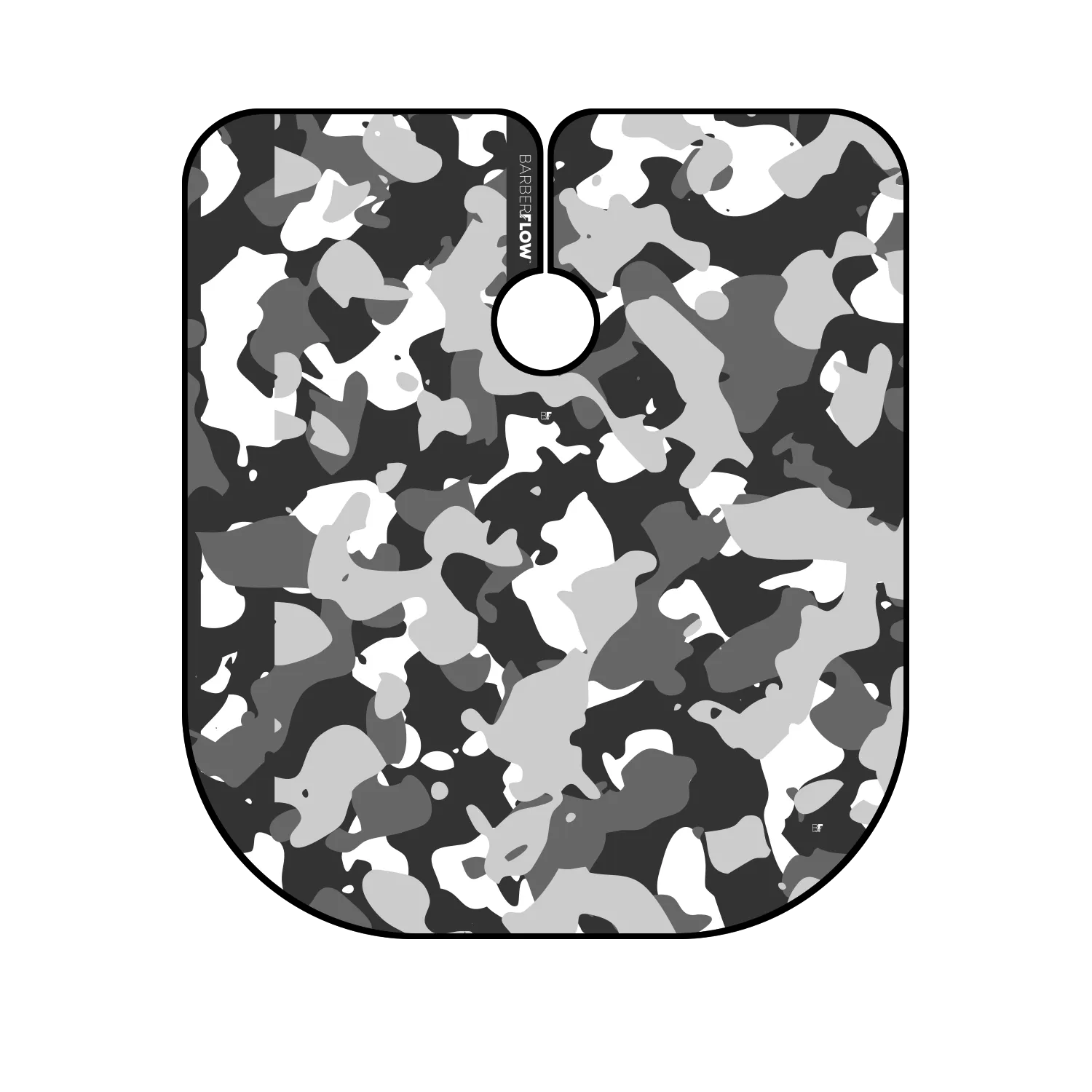 Barber Flow Camo Cape - Charcoal