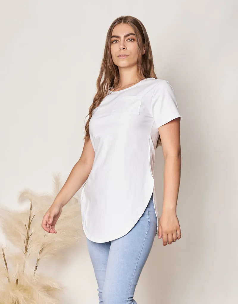 Basic Loop Tee - Shades of White