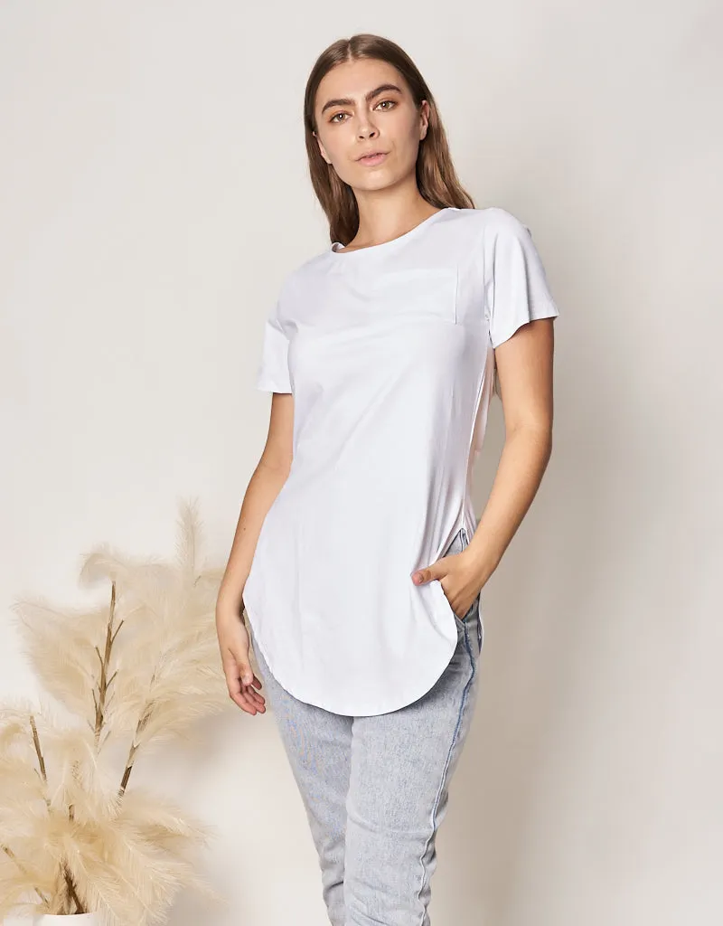 Basic Loop Tee - Shades of White