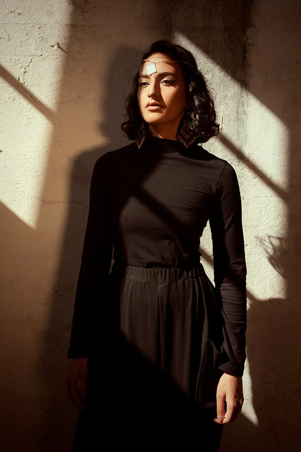 BLACK ORGANIC COTTON SKIVVY