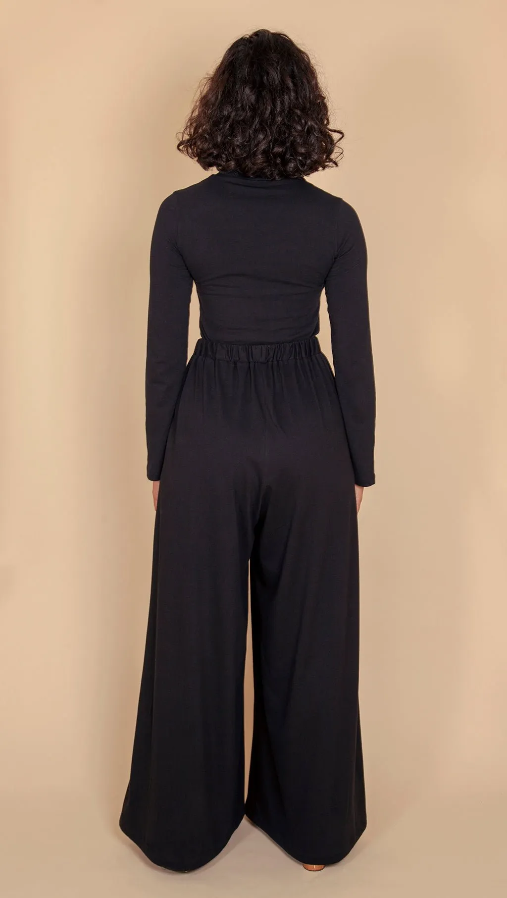 BLACK ORGANIC COTTON SKIVVY