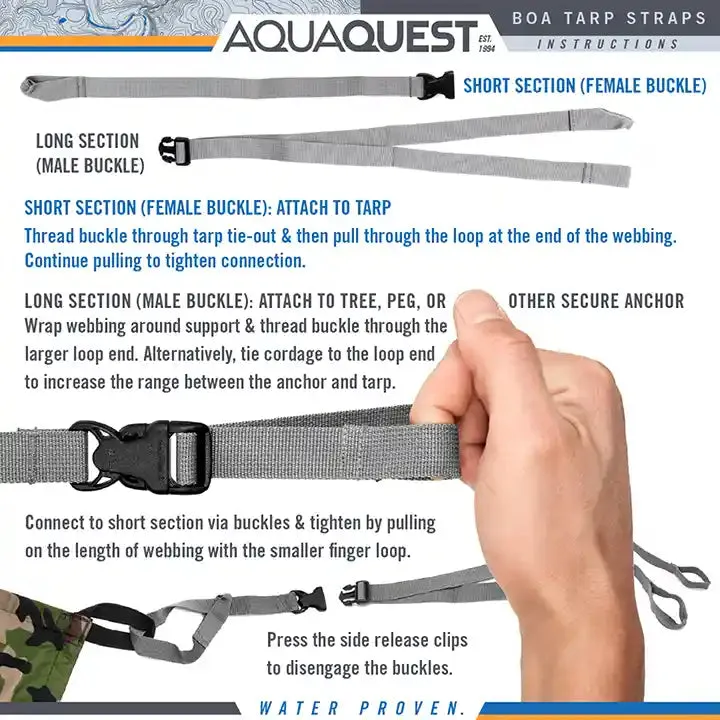 Boa Tarp Compression Straps