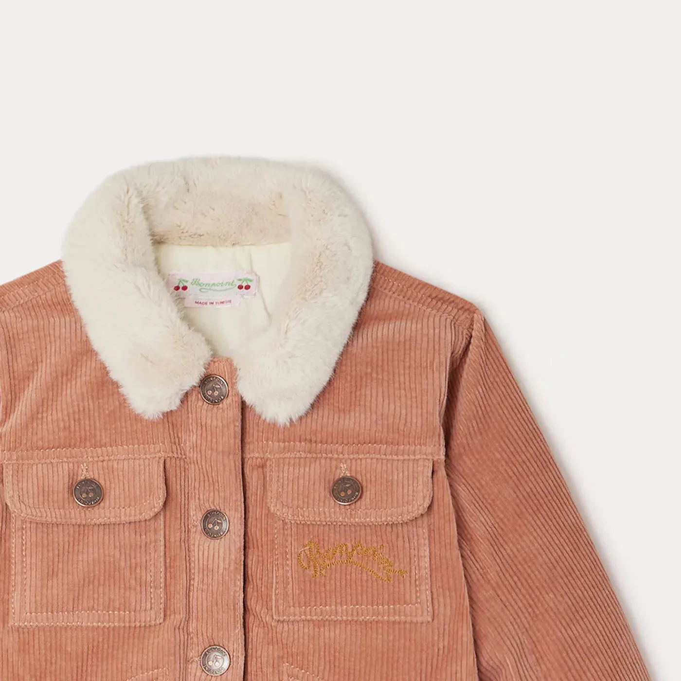 BONPOINT FADED PINK BRIDGET CORDURUROY JACKET