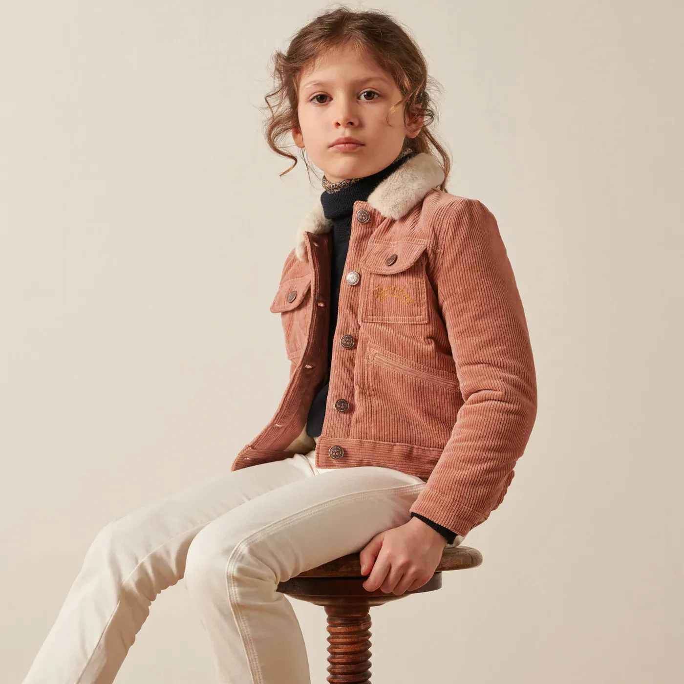 BONPOINT FADED PINK BRIDGET CORDURUROY JACKET