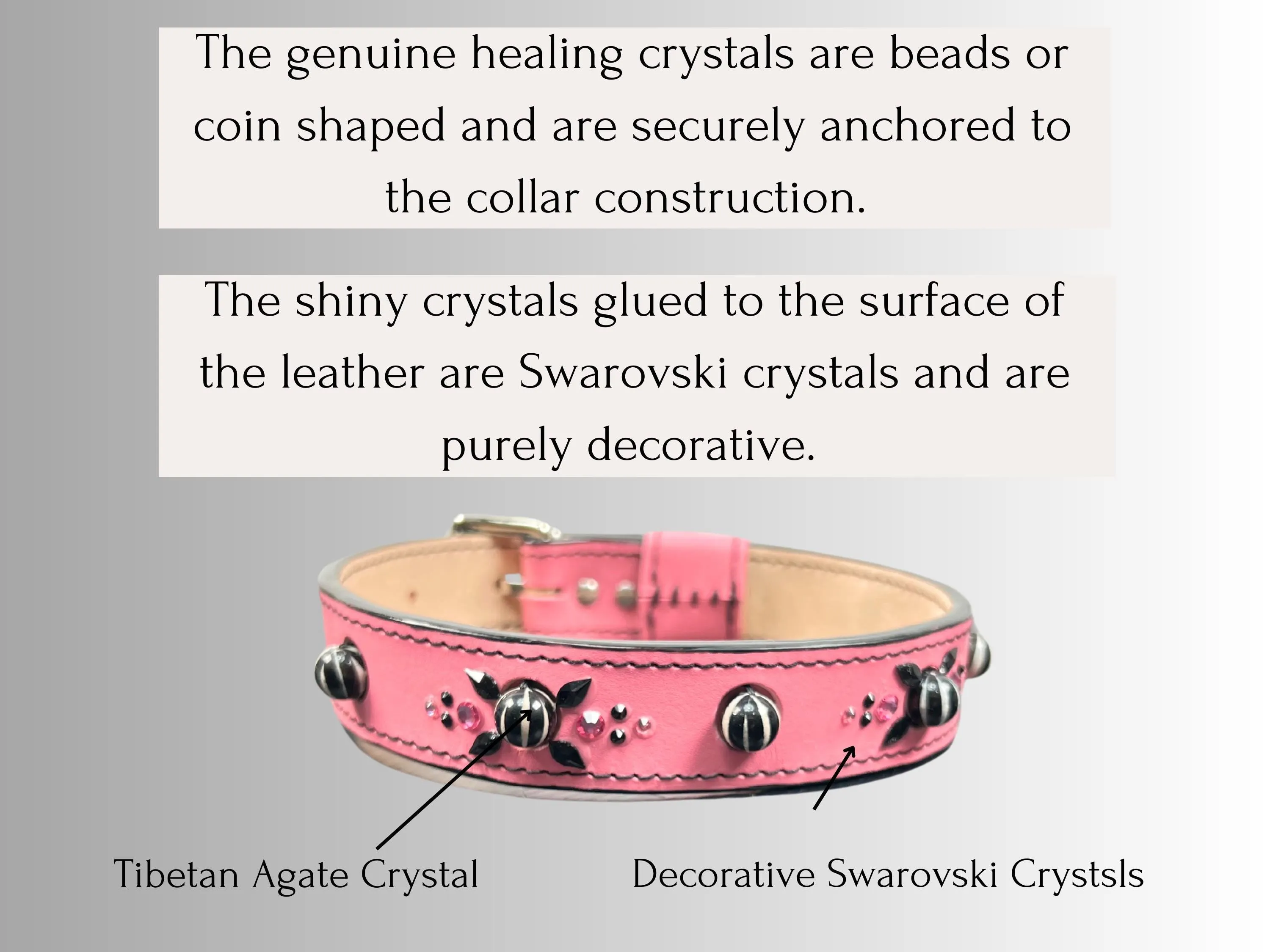 Cancer & Immune Support - Healing Crystal Collar - Art Deco PInk