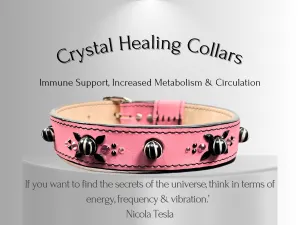 Cancer & Immune Support - Healing Crystal Collar - Art Deco PInk