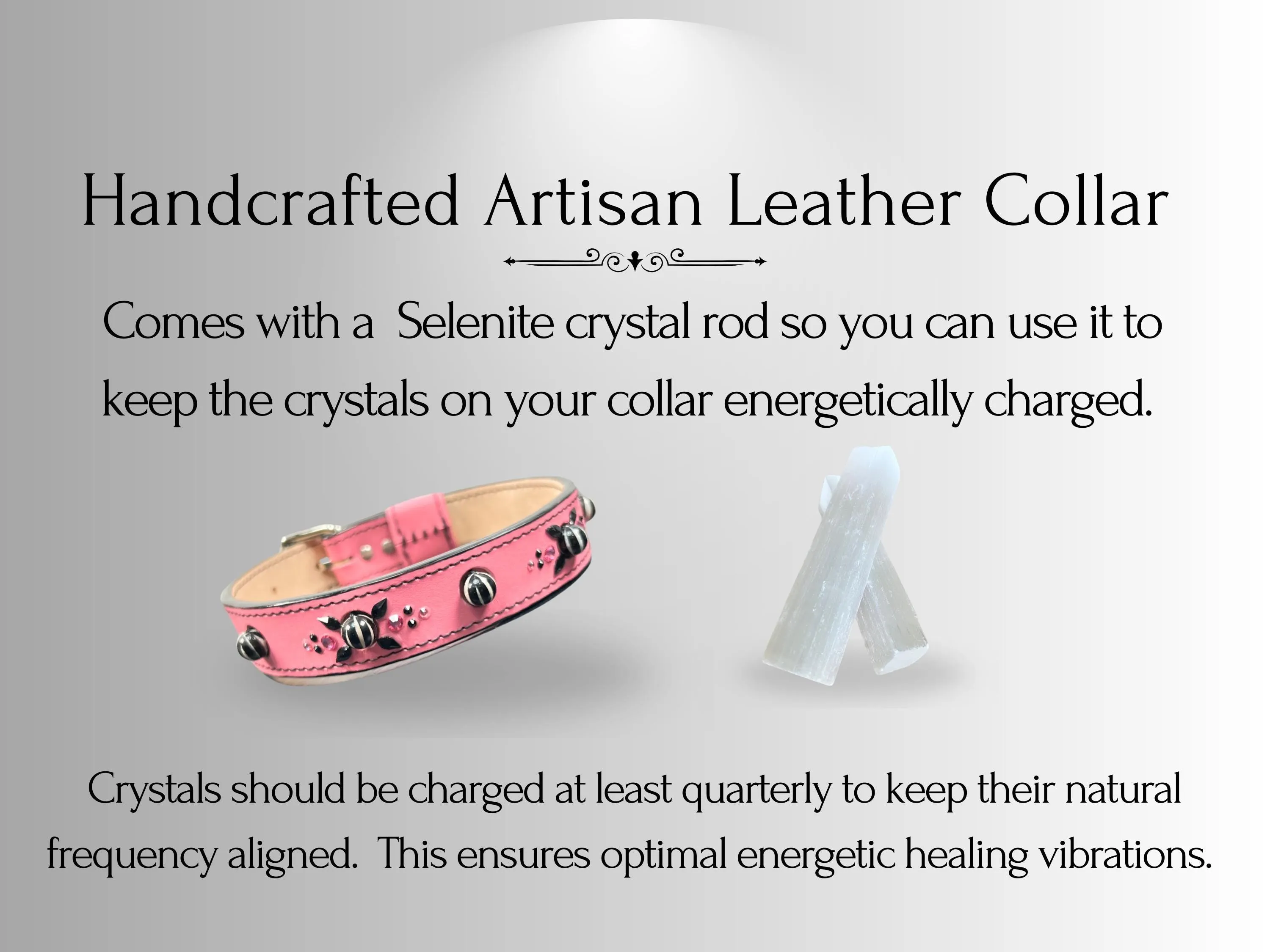Cancer & Immune Support - Healing Crystal Collar - Art Deco PInk
