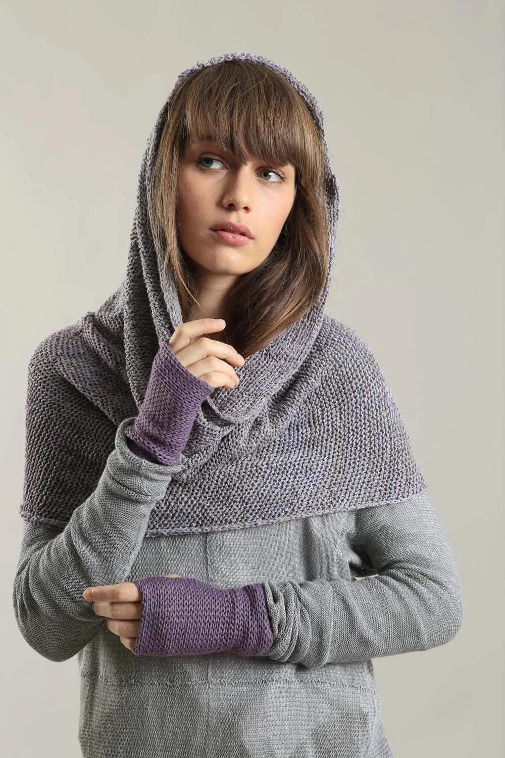 Charcoal Recycled cotton, Bamboo & Soy Infinity Scarf
