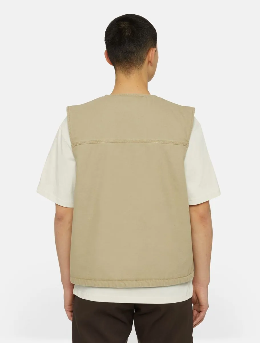 Dickies Duck Canvas Gilet Vest Desert Sand DK0A4YQKF02