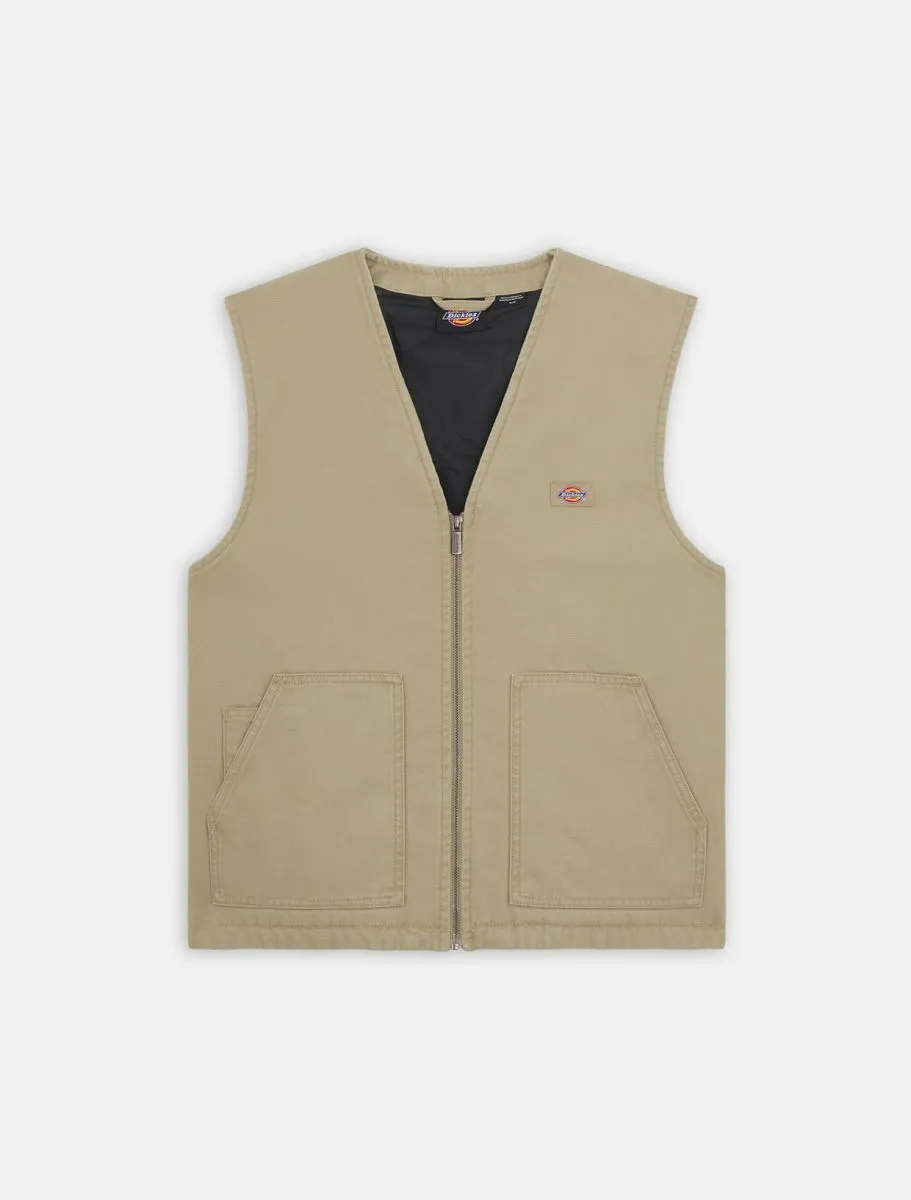 Dickies Duck Canvas Gilet Vest Desert Sand DK0A4YQKF02