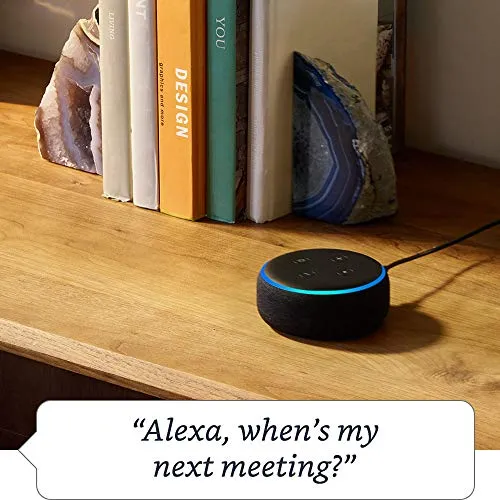 Echo Dot (3rd Gen), Charcoal Fabric   Philips Hue White Smart Bulb Twin Pack LED (E27) | Bluetooth & ZigBee compatible (no hub required)