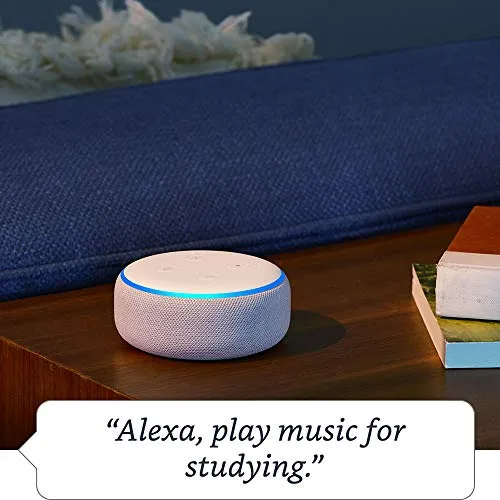 Echo Dot (3rd Gen), Charcoal Fabric   Philips Hue White Smart Bulb Twin Pack LED (E27) | Bluetooth & ZigBee compatible (no hub required)