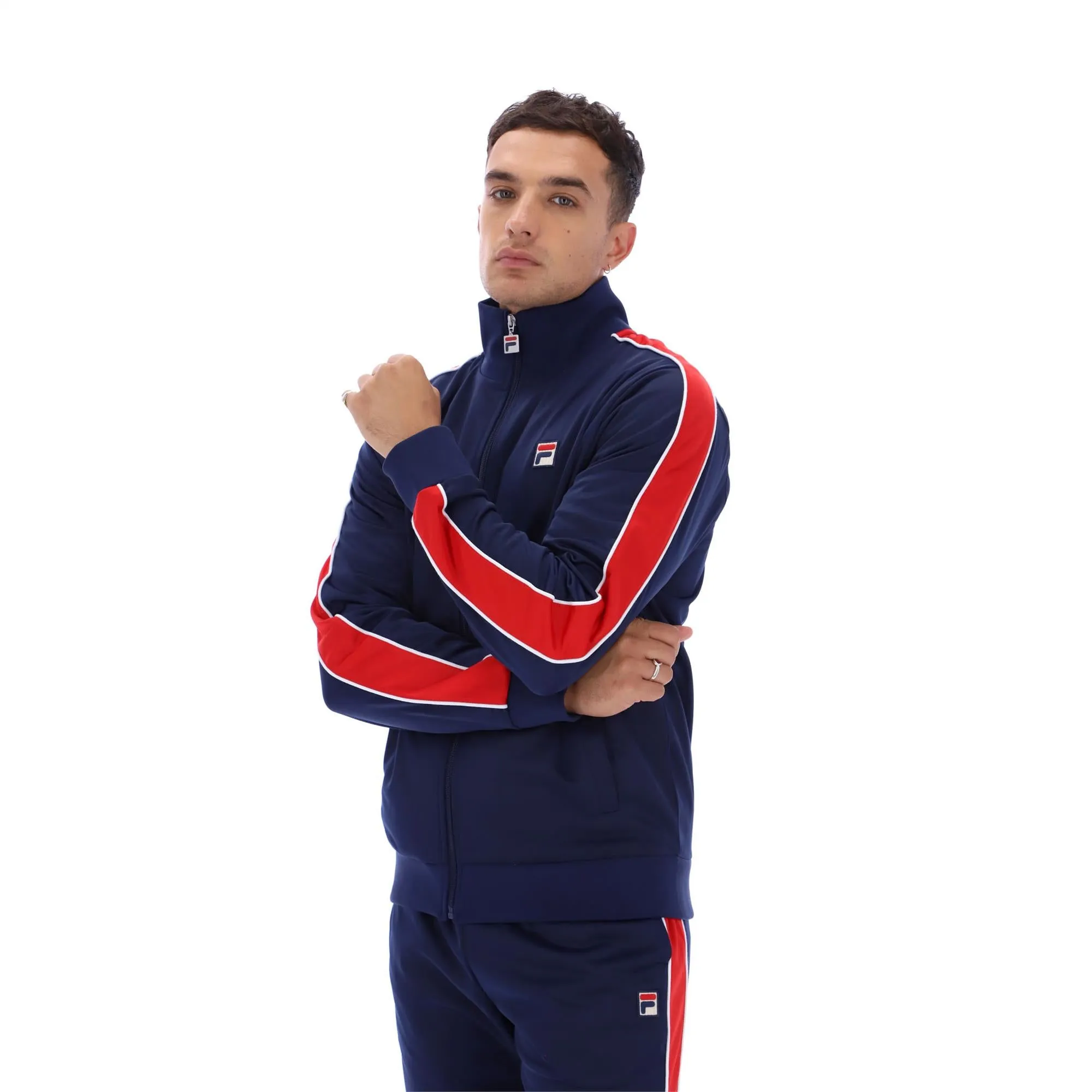 FILA Mens Wicks F21MH010 Slim Fit Track Jacket