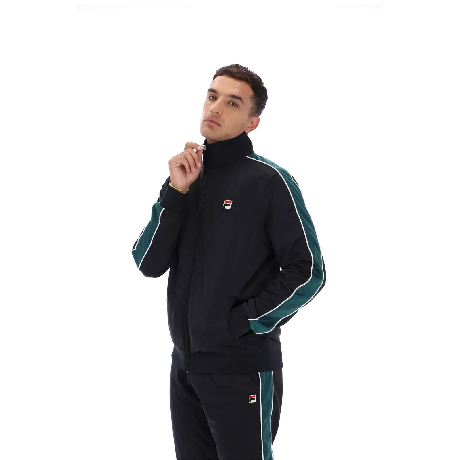 FILA Mens Wicks F21MH010 Slim Fit Track Jacket