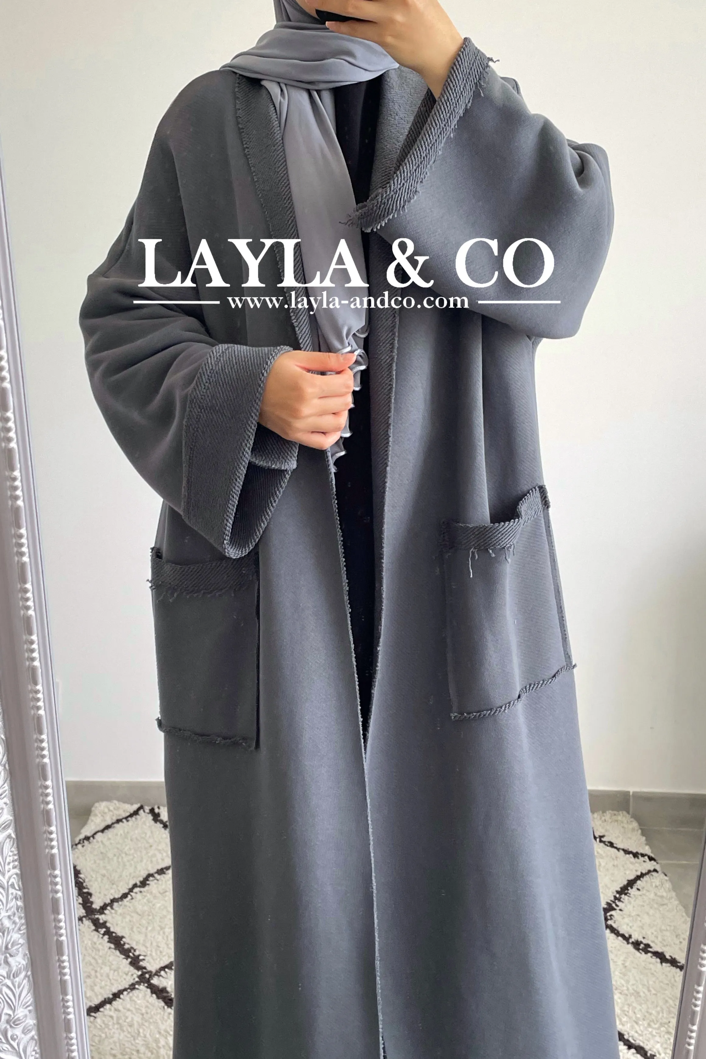 Gilet kimono long coton