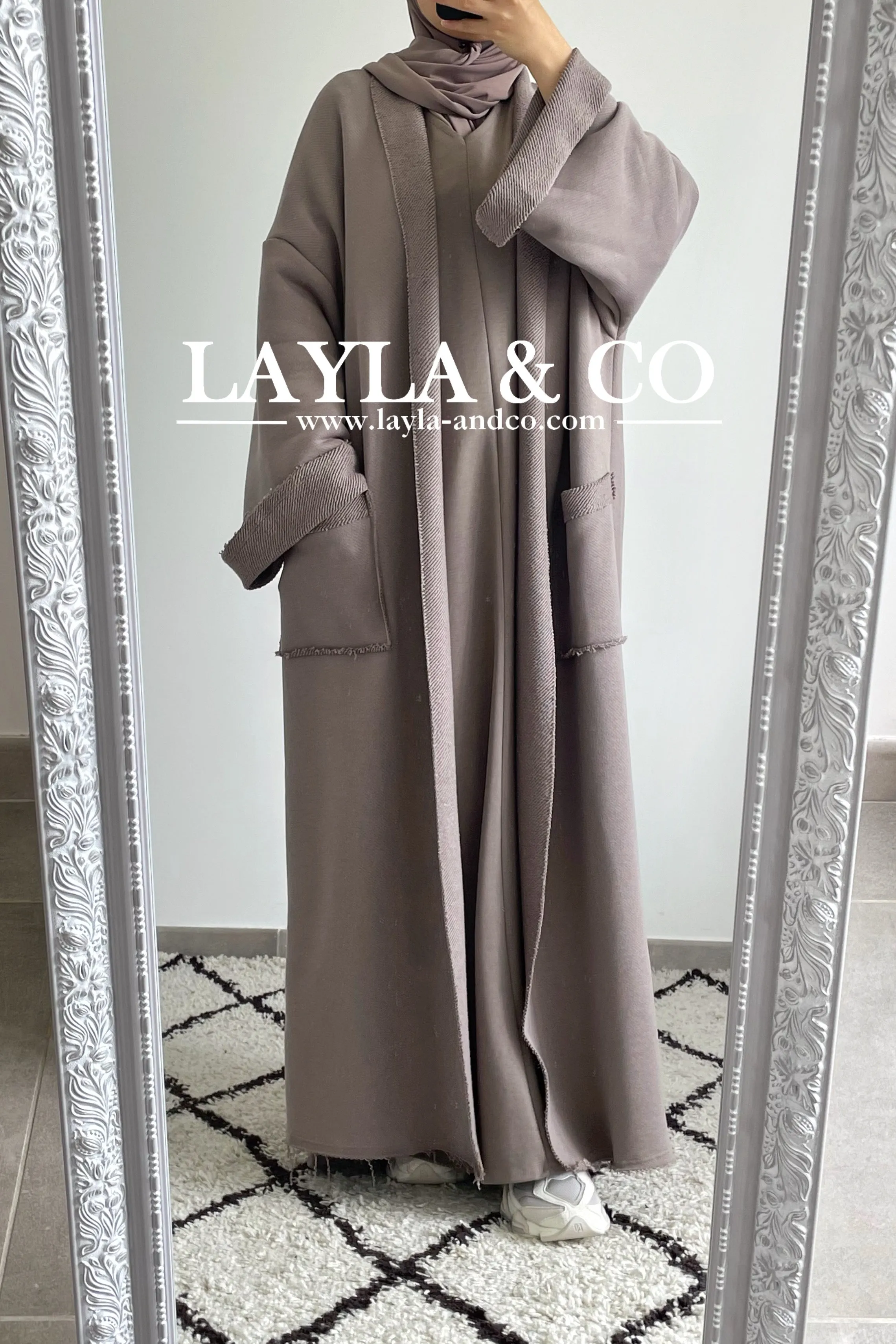 Gilet kimono long coton