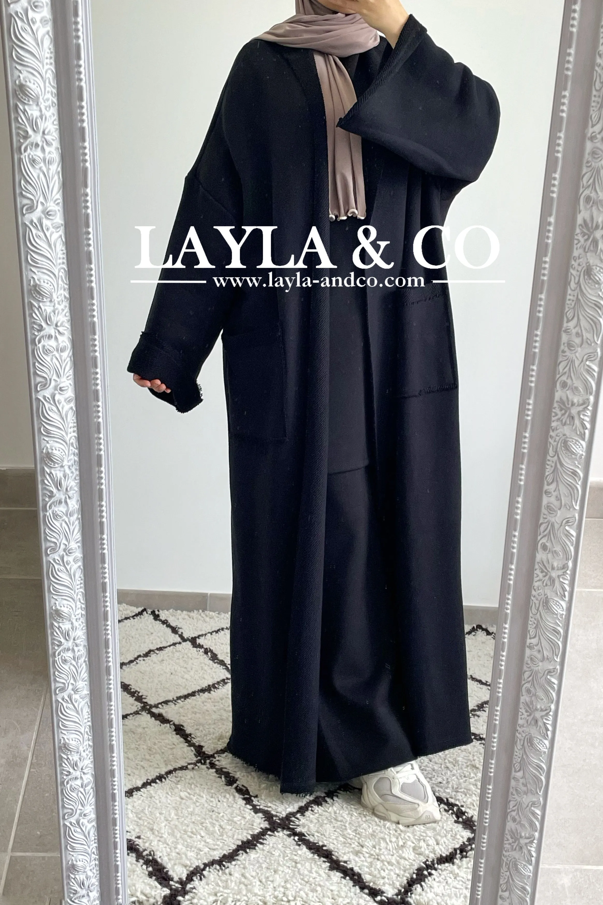 Gilet kimono long coton