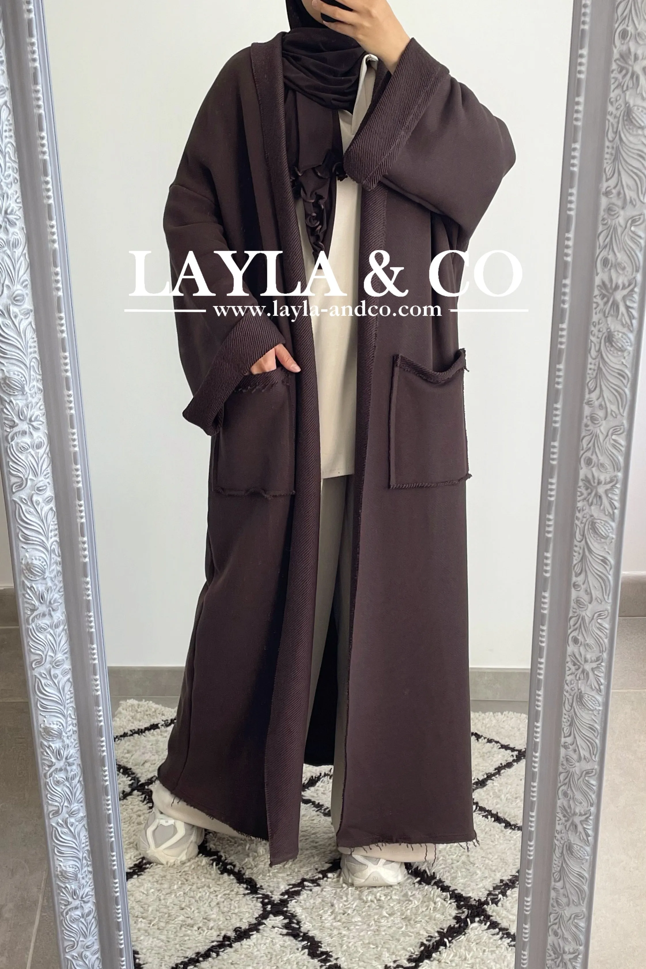 Gilet kimono long coton