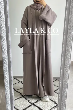 Gilet kimono long coton