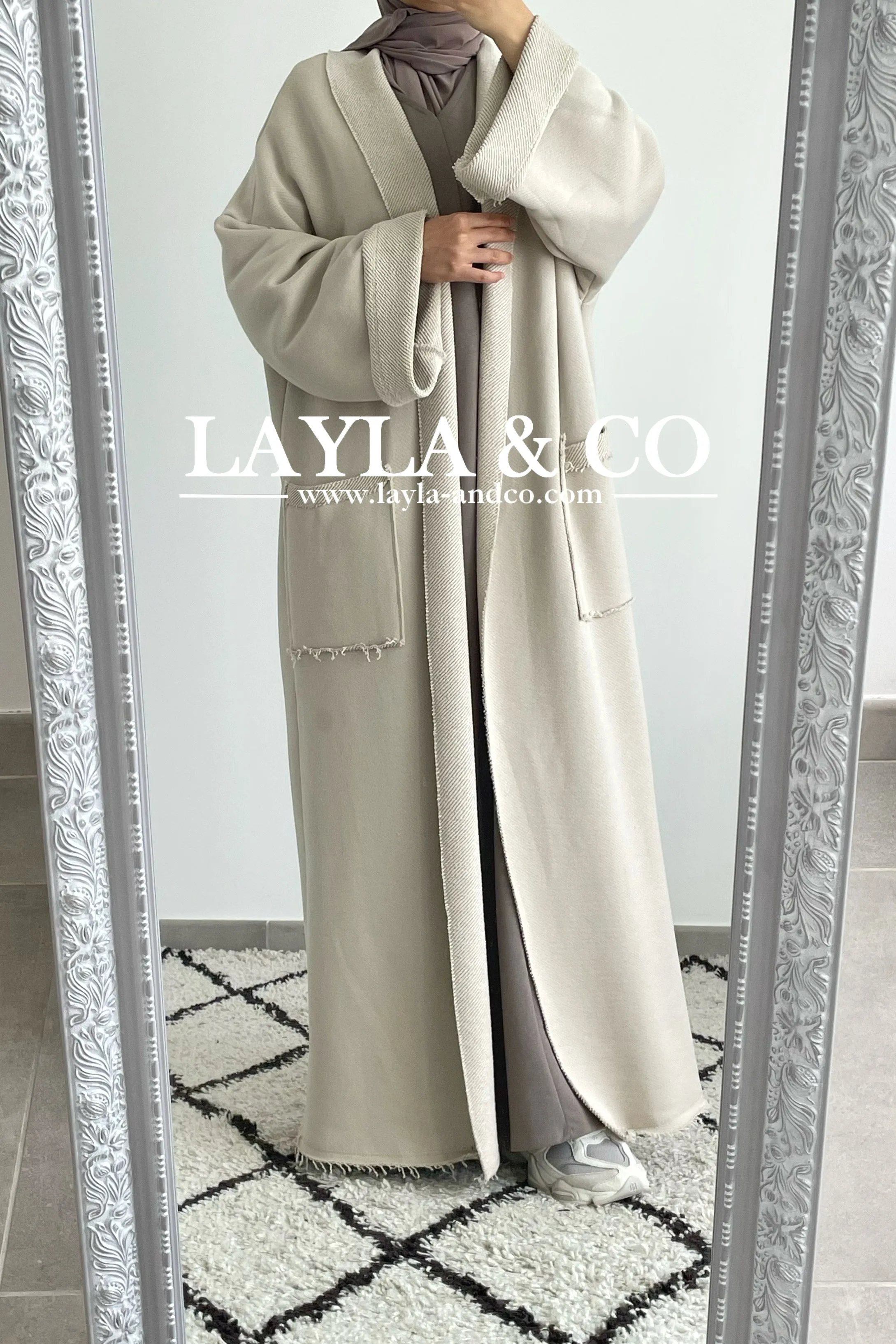 Gilet kimono long coton