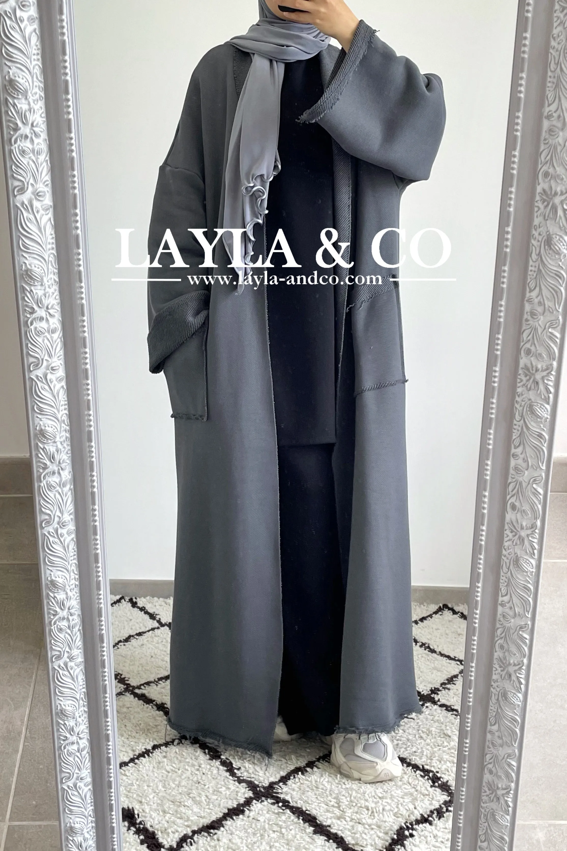 Gilet kimono long coton