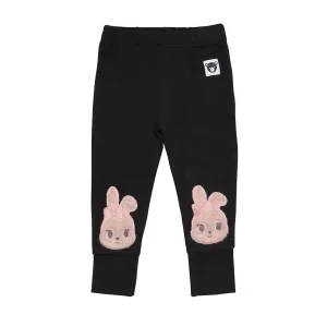 Huxbaby Fur Bunny Knee Legging - Black