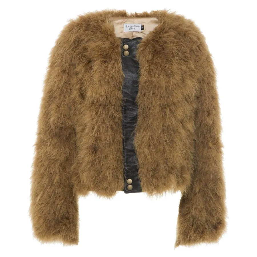 Jacket Betsy Biker Camel