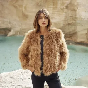 Jacket Betsy Biker Camel