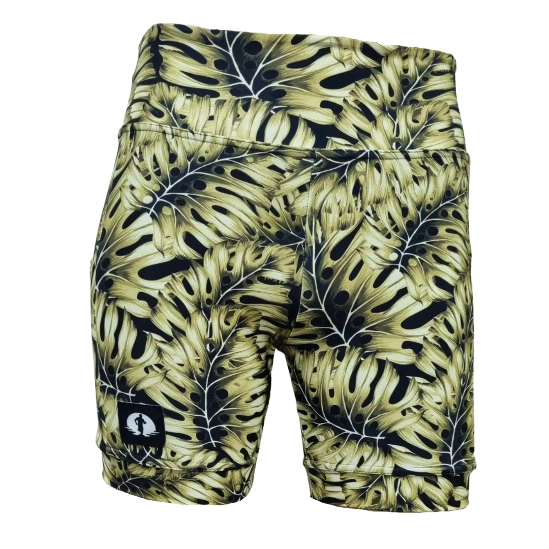 Kids High Waist Funky Pants - Tropical Night