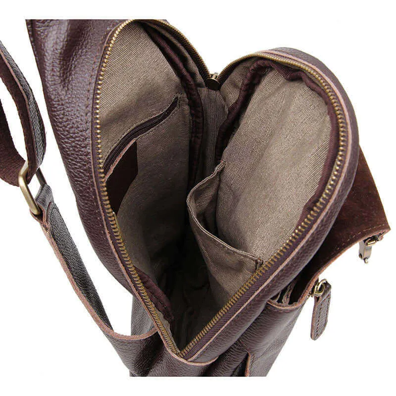 Leather Crossbody Sling Bag – Stylish & Versatile
