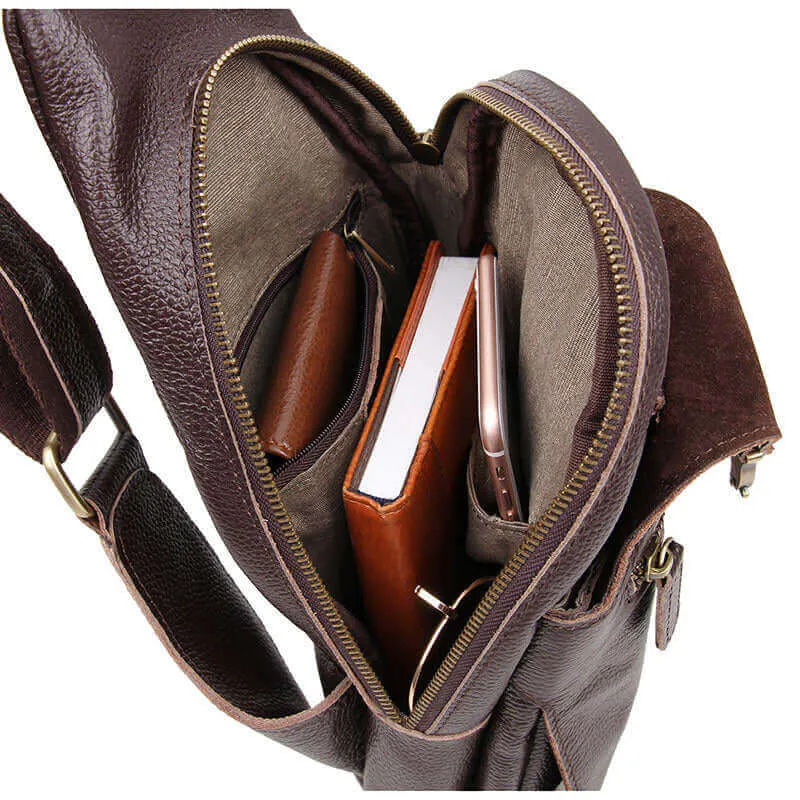 Leather Crossbody Sling Bag – Stylish & Versatile