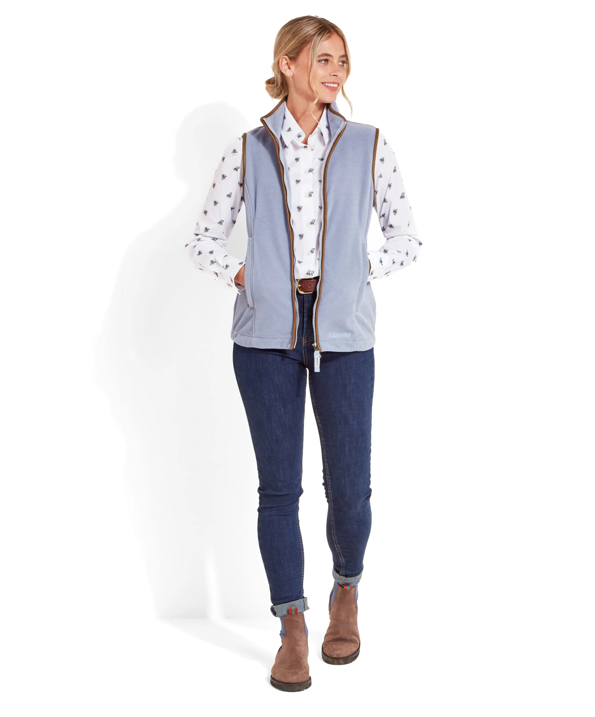 Lyndon Fleece Gilet - Powder Blue