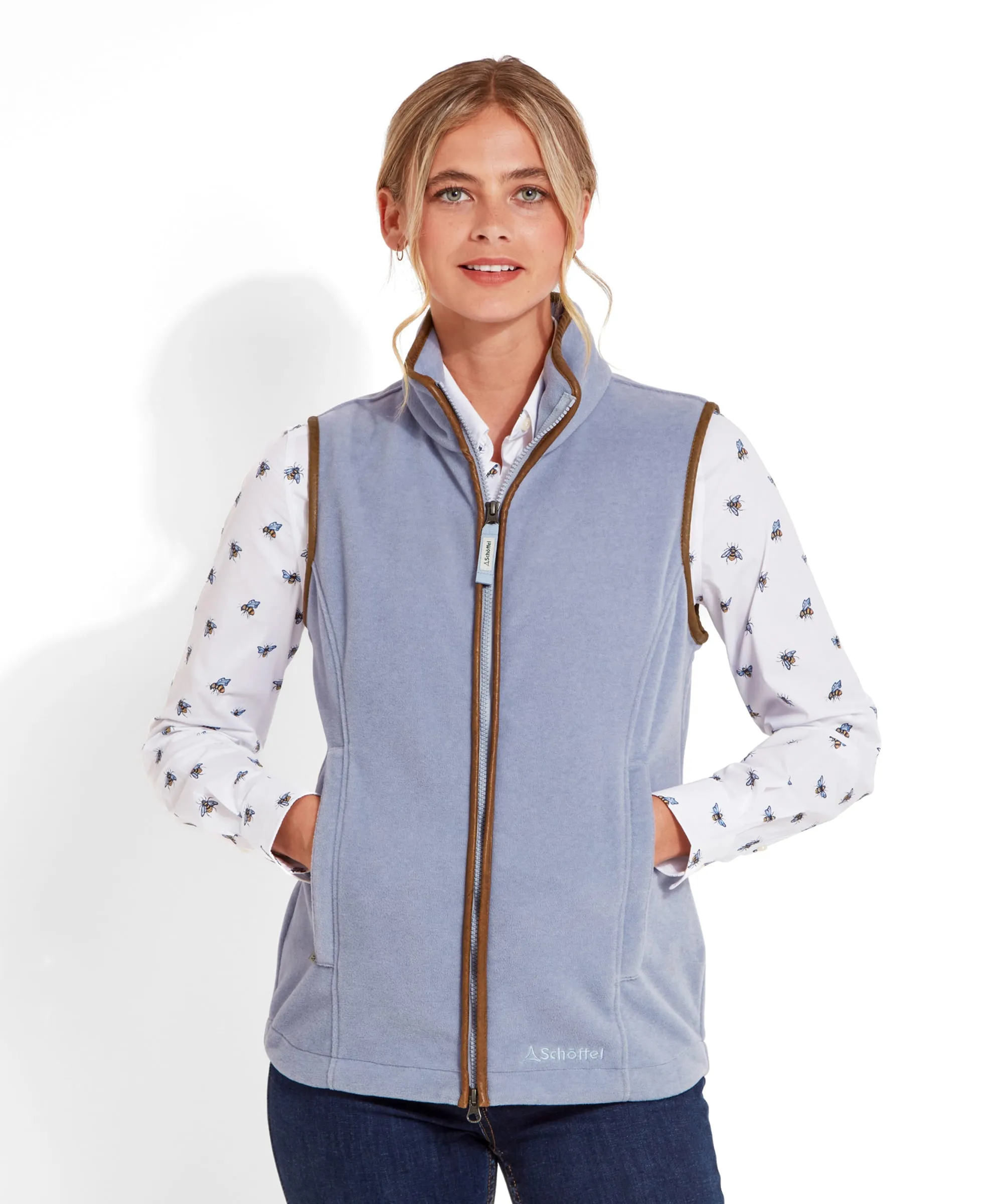 Lyndon Fleece Gilet - Powder Blue