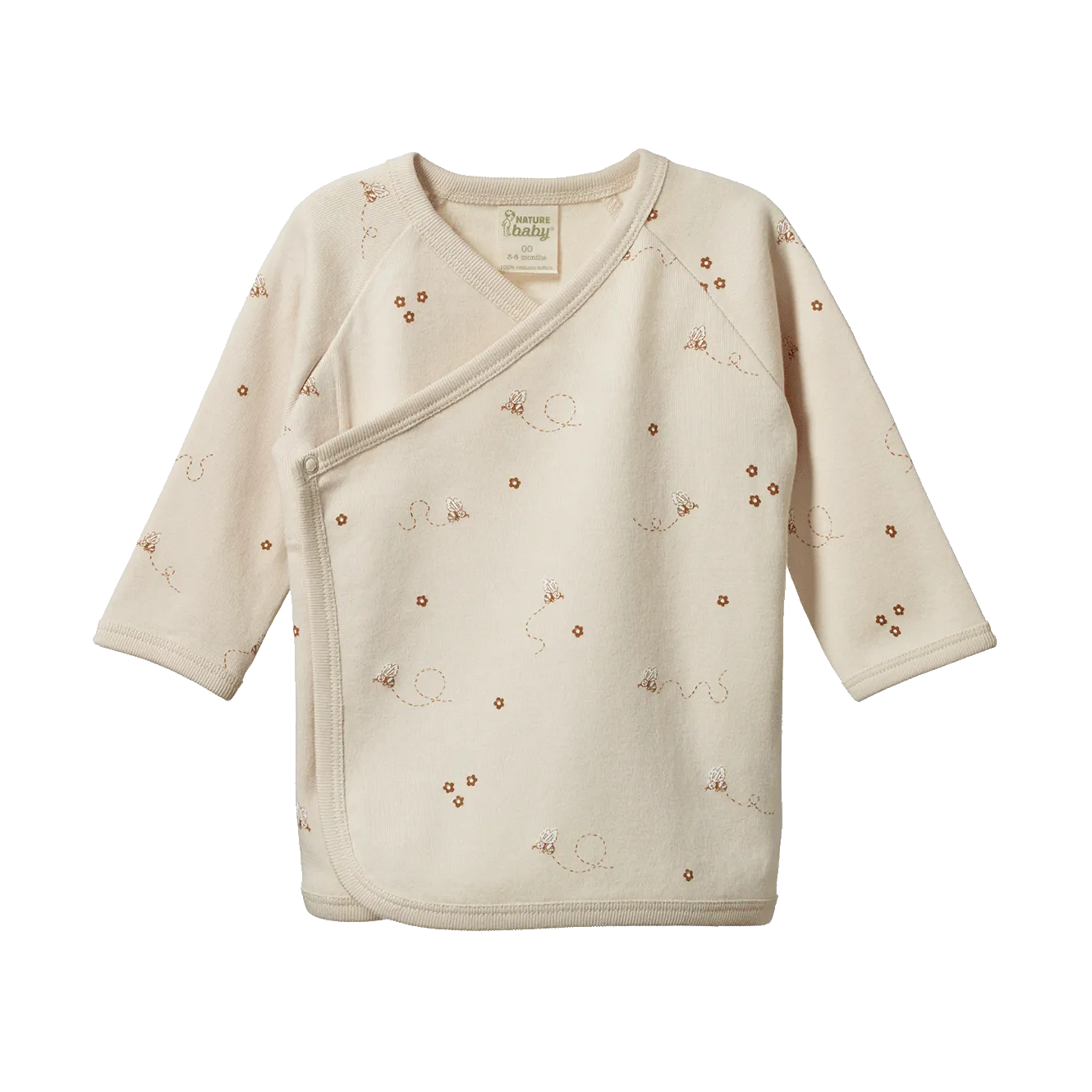 Nature Baby Kimono Jacket - Bumble Bee Print
