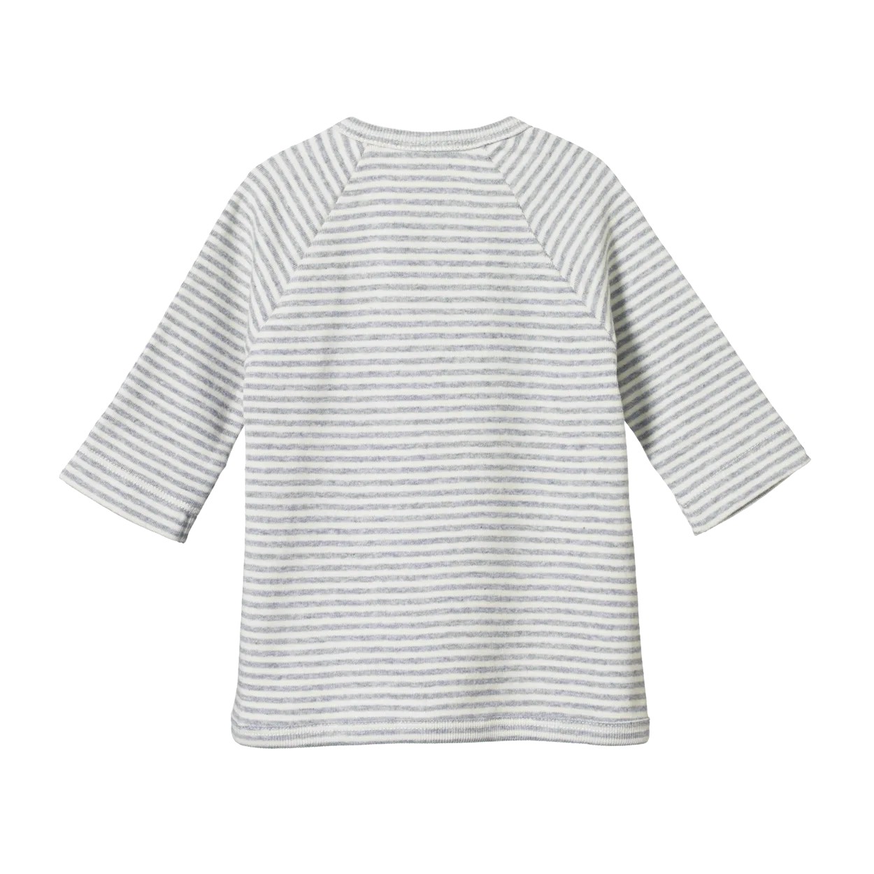 Nature Baby Kimono Jacket - Grey Marl Stripe
