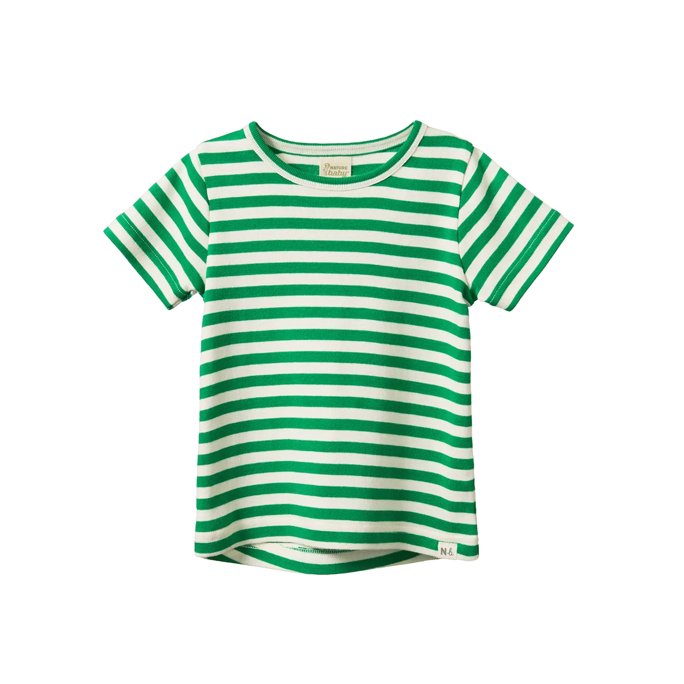 Nature Baby River Tee - Kelly Green Sea Stripe