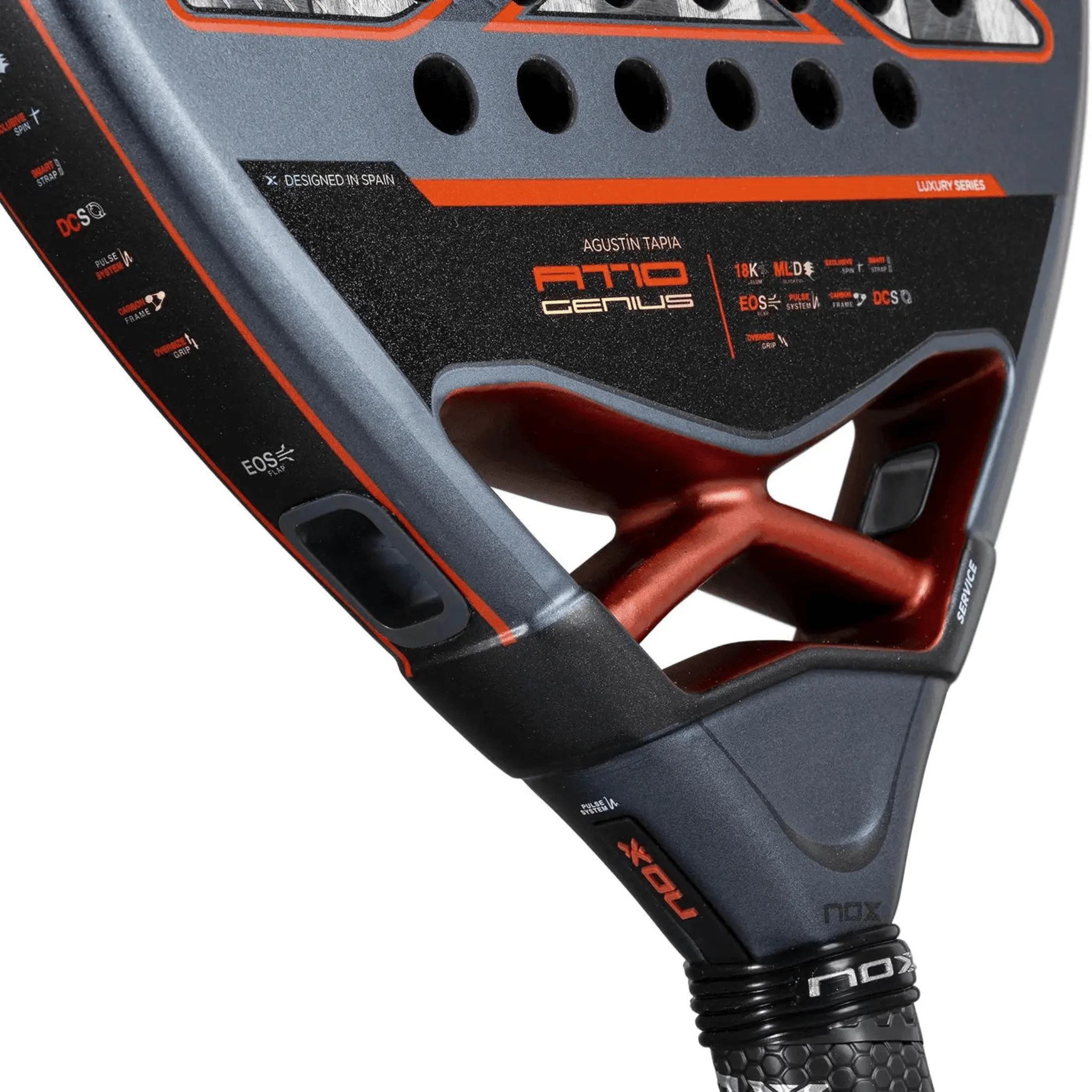 NOX AT10 Genius 18K Alum Agustin Tapia 2025 Padel Racket