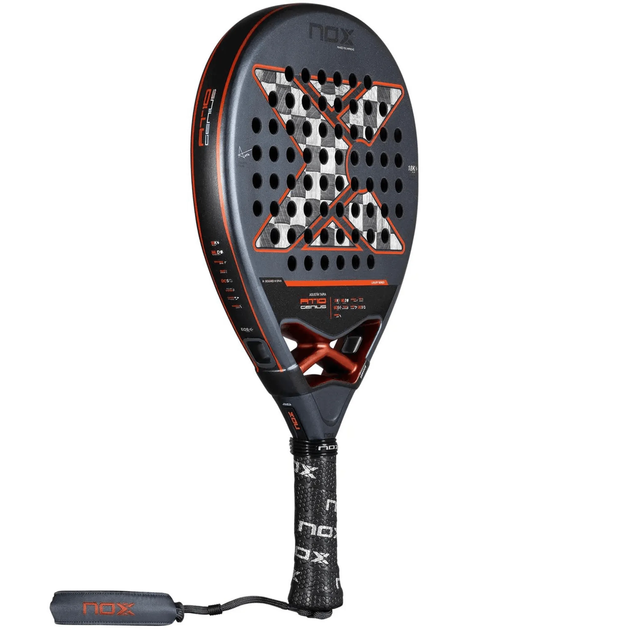 NOX AT10 Genius 18K Alum Agustin Tapia 2025 Padel Racket