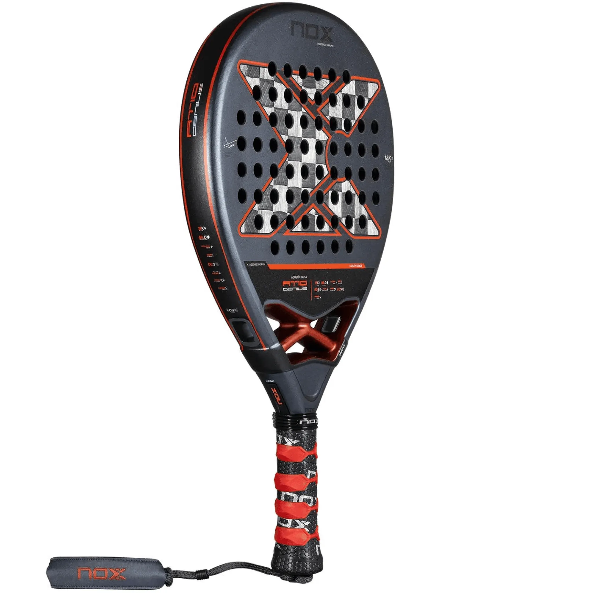 NOX AT10 Genius 18K Alum Agustin Tapia 2025 Padel Racket