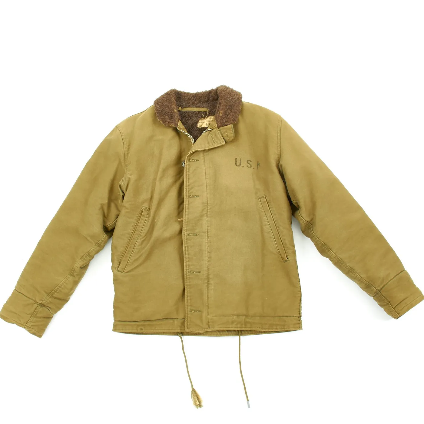 Original U.S. WWII USN N1 Navy Deck Jacket - Size 40