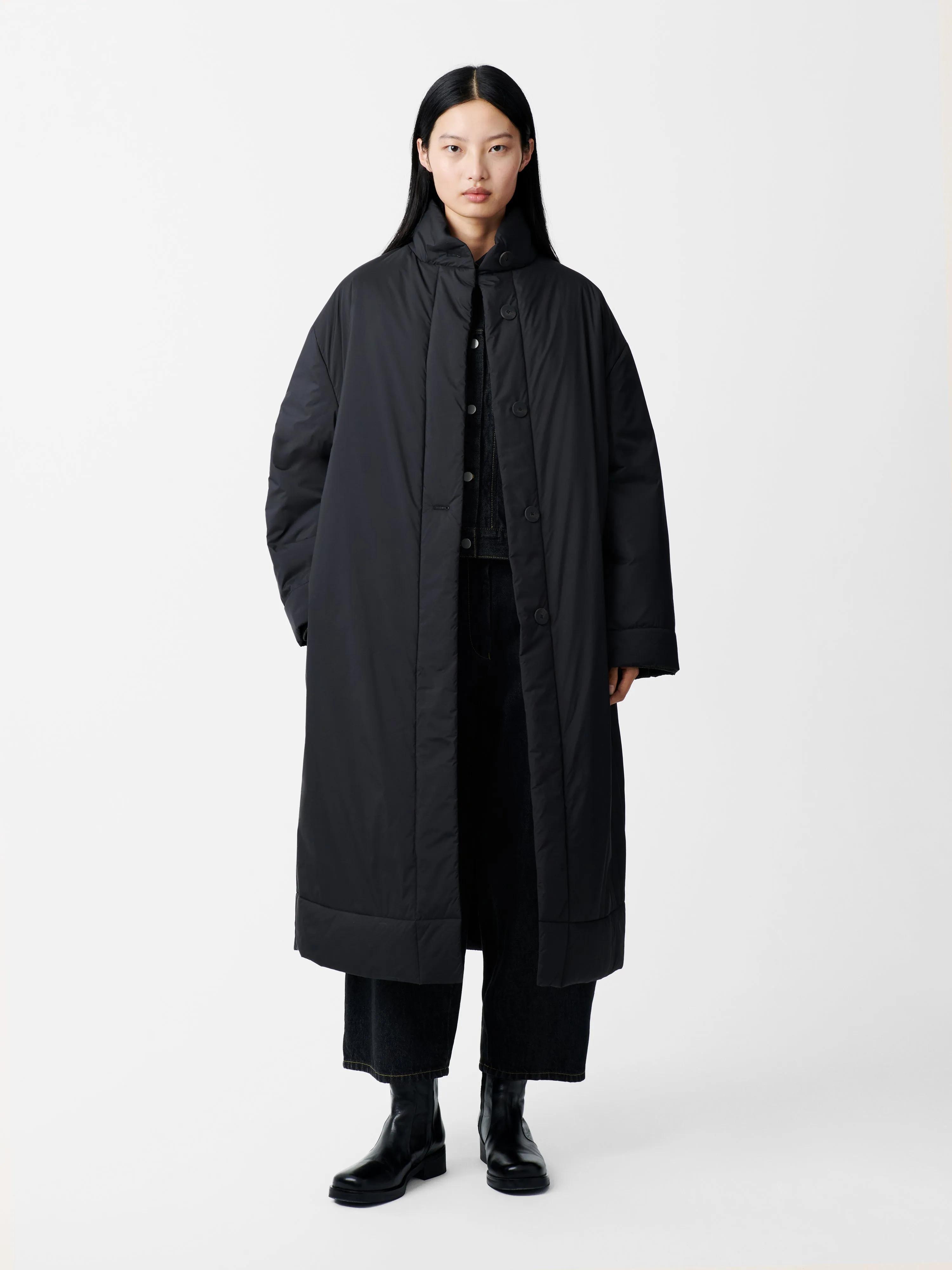 Pallan Down Coat in Black