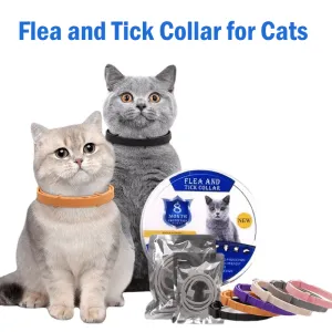Pet Flea and Tick Collar for Cats - Up to 8 Months Protection