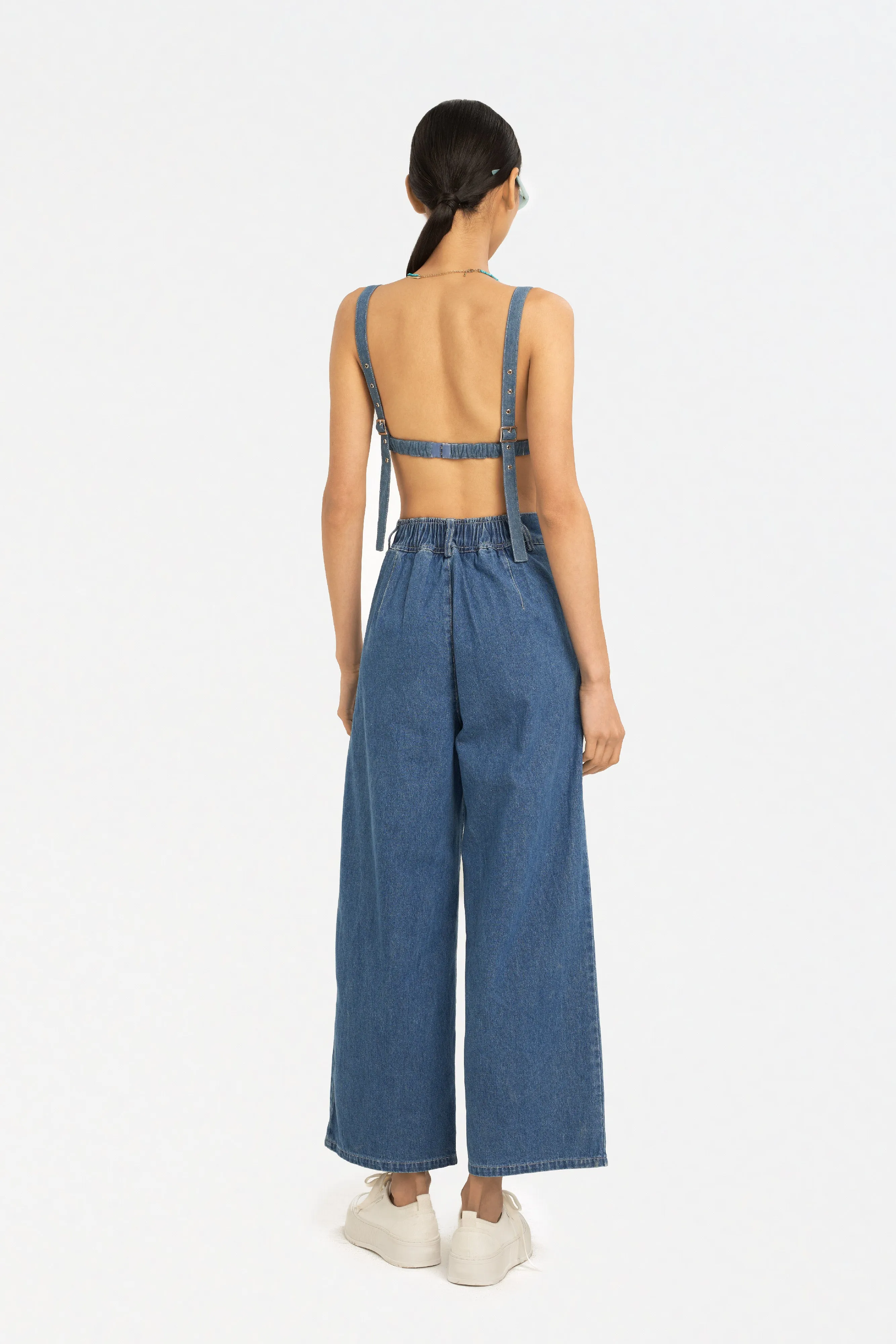 [Petite Fit] Trixie Denim Bralette Top