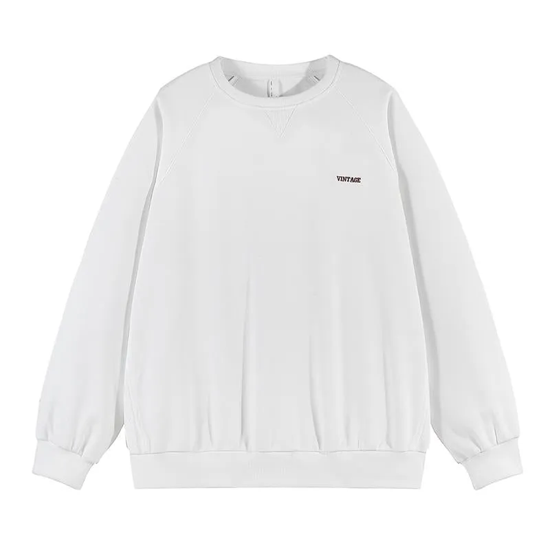 Pure Cotton Simplicity Versatile Sweatshirt
